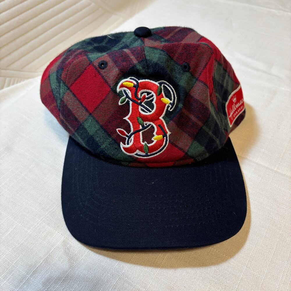 Boston Red Sox Hallmark Christmas in July 2025 Fenway Theme Night Hat Plaid